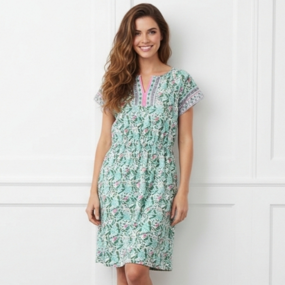100% Cotton Dress Fit & Flare Dress Pretty Primrose